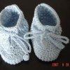 毛线编织  漂亮的宝宝鞋教程