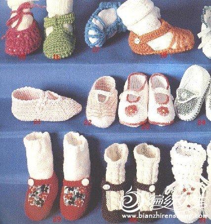 各种漂亮宝宝毛线鞋图片