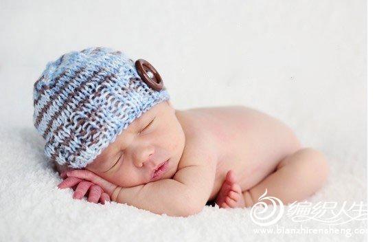 非常可爱的婴儿编织帽图片