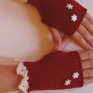 一些时尚漂亮的毛线手套作品