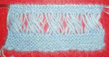漂亮的波浪卷围巾编织过程