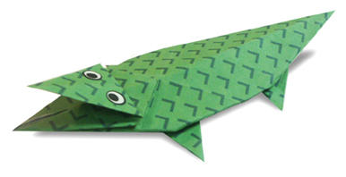 折纸大全之鳄鱼的折纸方法图解