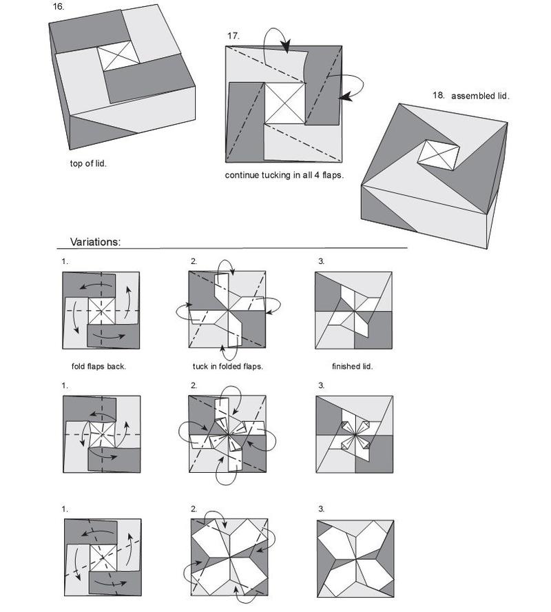 DIY创意手工折纸风车纸盒教程