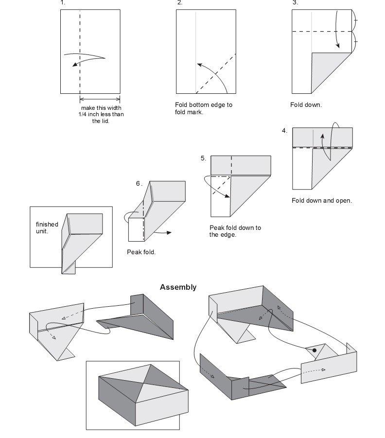 DIY创意手工折纸风车纸盒教程