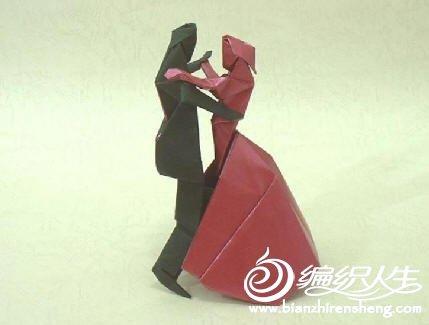 手工折纸制作 跳舞小人图解