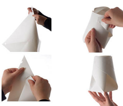 手工制作DIY创意折纸花瓶