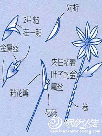DIY手工折纸 趣味雪莲详细图解