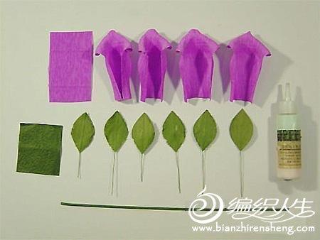 DIY手工制作之玫瑰花束折纸方法图解