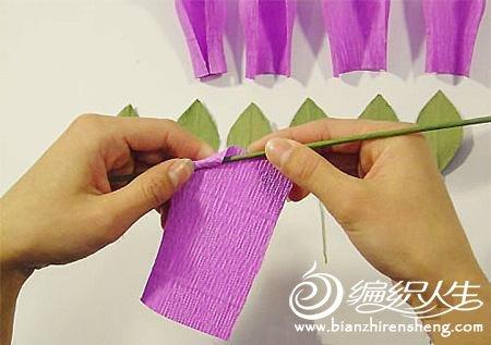 DIY手工制作之玫瑰花束折纸方法图解