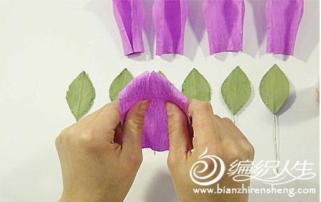 DIY手工制作之玫瑰花束折纸方法图解
