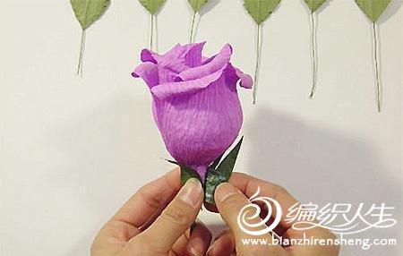 DIY手工制作之玫瑰花束折纸方法图解