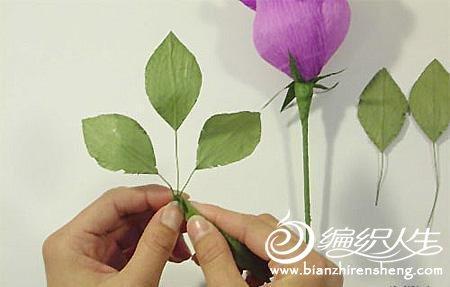 DIY手工制作之玫瑰花束折纸方法图解