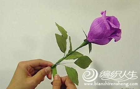 DIY手工制作之玫瑰花束折纸方法图解