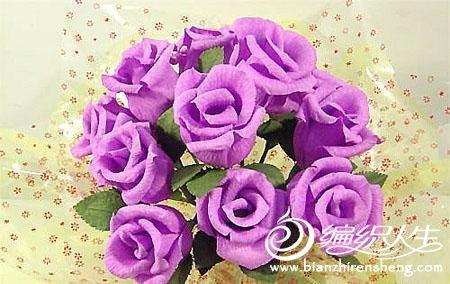 DIY手工制作之玫瑰花束折纸方法图解