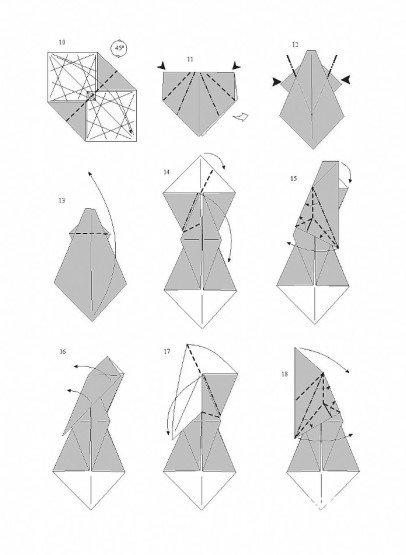 用纸折马的方法图解
