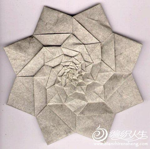 怎样制作螺旋花折纸的详细图解