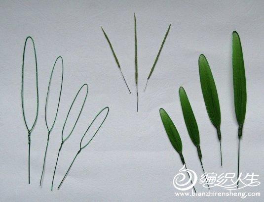 怎么样制作丝网花竹子的详细图解