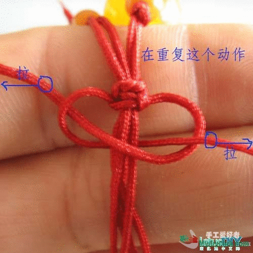 可调节松紧的手链编法(有详细教程)