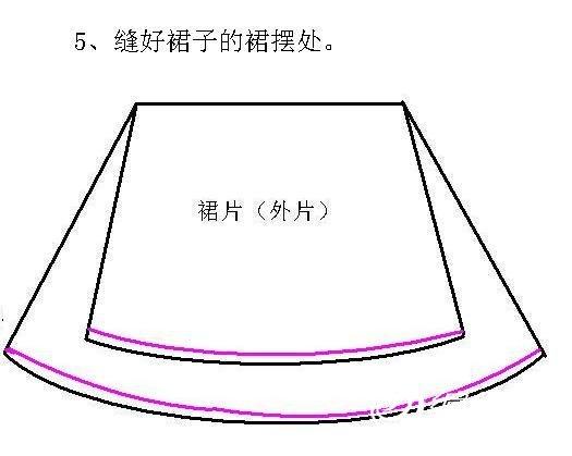 燈籠裙的手工制作圖紙