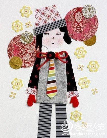 拼布作品之人物布贴画欣赏