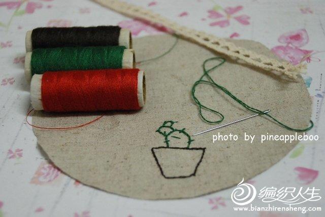 巧手DIY花盆布垫的教程