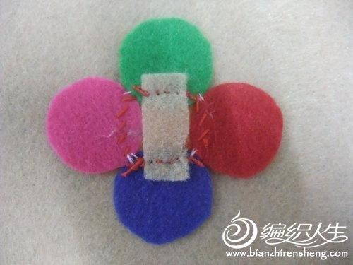 不织布花朵装饰的制作和多种使用方法