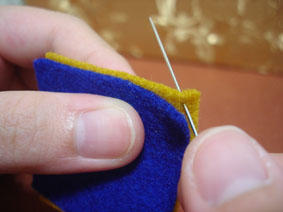 如何縫制不織布毛邊針法圖解