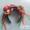 手工DIY女寶寶春麗造型發(fā)箍