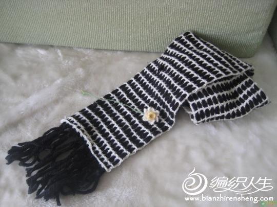 个性格子围巾的编织图解