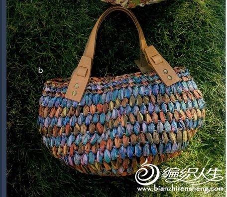 多款手工编织手提包 手工编织帽图解教程