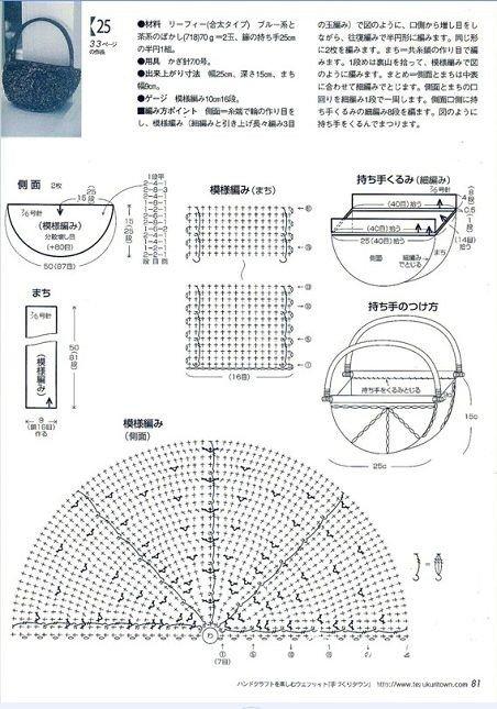 多款手工编织手提包 手工编织帽图解教程
