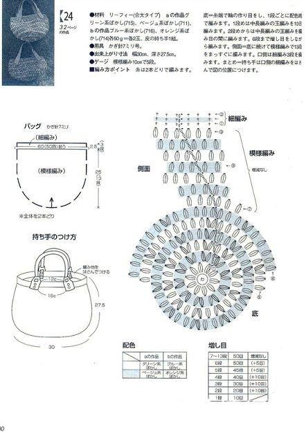 多款手工编织手提包 手工编织帽图解教程