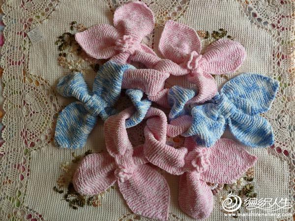 漂亮蝴蝶围巾的编织方法
