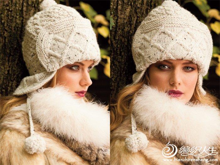 温暖冬季的女式绒球帽子编织教程