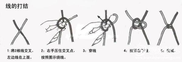 钩针基础教程之线头的打结与藏匿