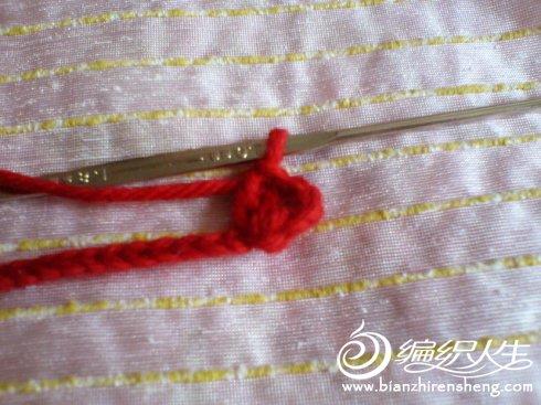 钩针作品之玫瑰花的的编织步骤
