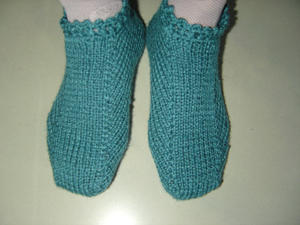 棒针编织毛线袜子新方法