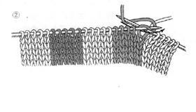 不在反面拉线的毛衣配色方法 毛衣编织配色的技巧 手工编织配色图解