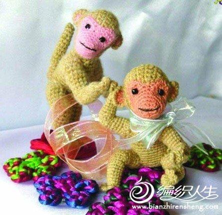 手工毛线玩偶  小猴子作品欣赏
