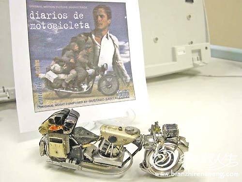 废物利用手工制作 旧手表大翻身变创意摩托车