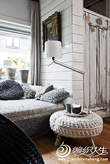 芬兰三口之家，采用“原木”与“编织”亲手设计搭配出的温馨家园