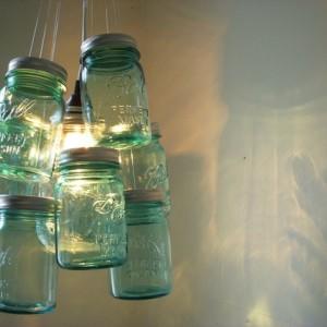 手工DIY  瓶子变身创意灯具（图片）