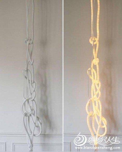 手工DIY 创意绳编灯具欣赏
