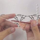 编织人生视频学堂第104集 4针长针的贝壳花