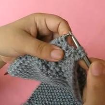 单桂花针法 教您织男士围巾 手工编织 第5集 棒针花样围巾花样