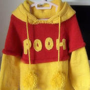 儿童卡通造型毛衣之棒针维尼熊宝宝毛衣视频教程