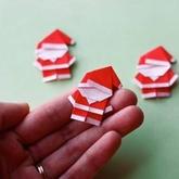 折紙大全之圣誕老人造型的折法圖解教程