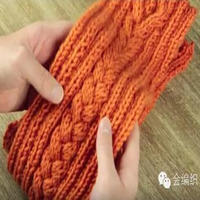 手把手教你织麻花围巾 一起学习如何左手带线织麻花围巾