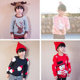 圣诞系列毛衣袖子及缝合（3-3）儿童卫衣款棒针圆领毛衣织法视频教程