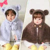 熊宝宝披肩（5-3）宝宝小熊款棒针连帽斗篷织法视频教程